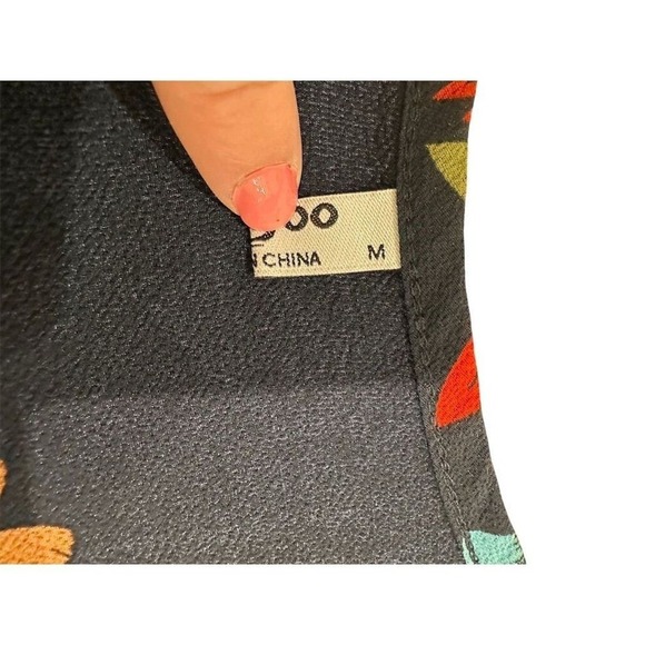 Zeagoo Womens‎ Floral Tank Top Blouse M Multicolor Scoop Neck Sleeveless - Picture 4 of 5